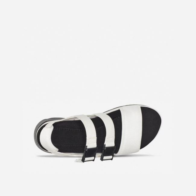 White Teva Jadito Slingback Women's Flatforms | EKXJVX2