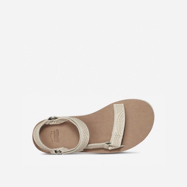 White Teva Midform Universal Geometric Women's Sandals | KLMKRRF