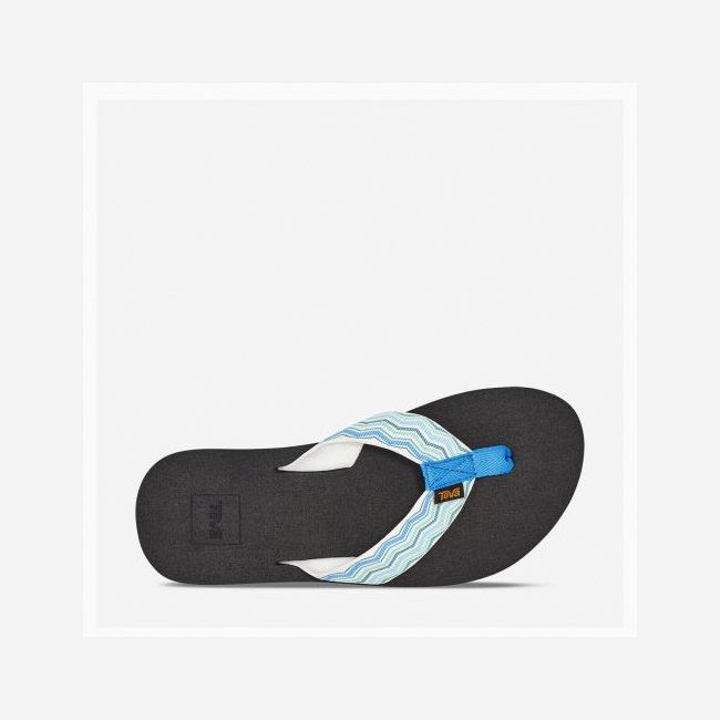 White Teva Original Mush Women's Flip Flops | PRGJIZK