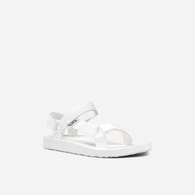 White Teva Original Universal Women's Sandals | ZLHNSHV