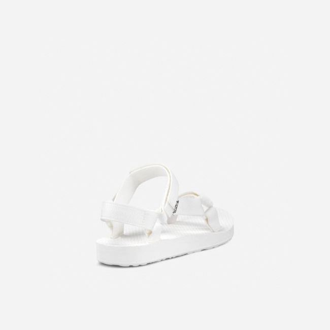 White Teva Original Universal Women's Sandals | ZLHNSHV