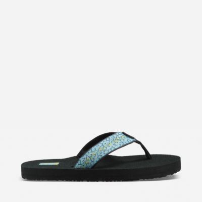 Black / Blue Teva Mush II Women's Flip Flops | UAC3N7Z