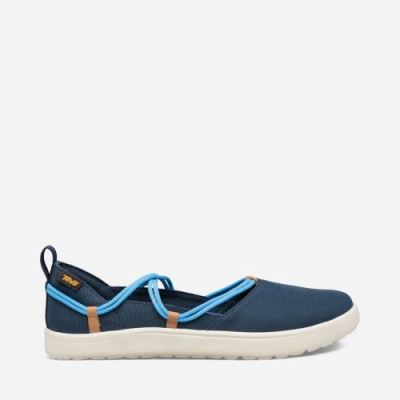 Black / Blue Teva Voya Infinity MJ Women's Slip Ons | 79TYVAH