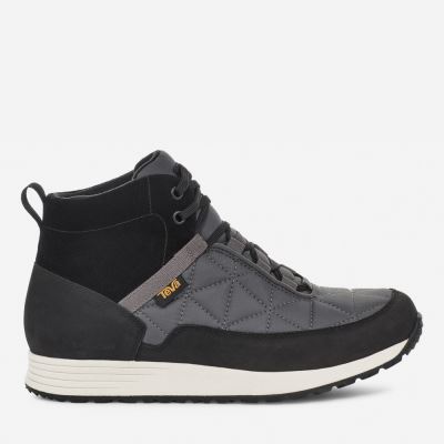 Black / Grey Teva Ember Commute Waterproof Men's Shoes | U6JQH9P