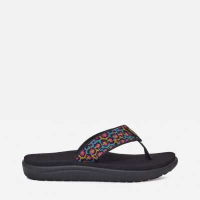 Black Multicolor Teva Voya Flip Kids' Sandals | N83HRYR