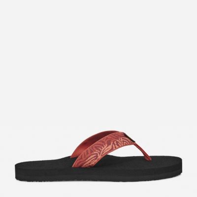 Black / Red Teva Mush II Women's Flip Flops | CSGS5LS