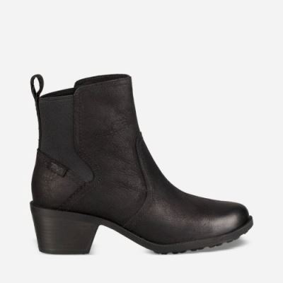 Black Teva Anaya Chelsea WP Women's Boots | QOB53XA