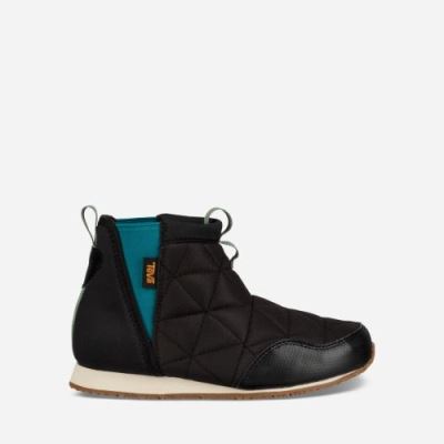 Black Teva Ember Mid Kids' Boots | 921ZIZ5