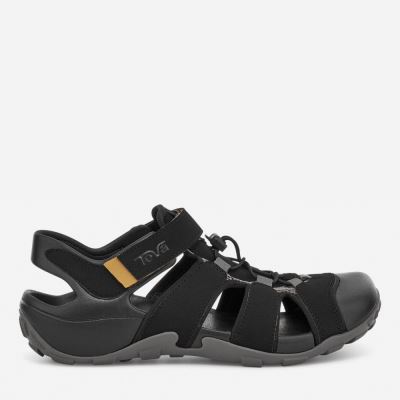 Black Teva Flintwood Men's Sandals | TBYYMVA