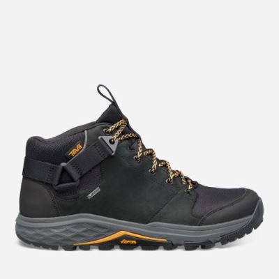 Black Teva Grandview GTX Men's Hiking Boots | UOOCYPC