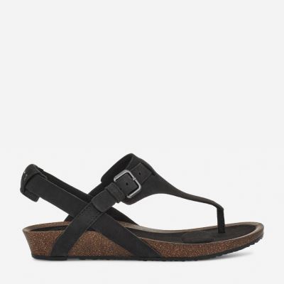 Black Teva Mahonia 3-Point Women's Sandals | 8B4AOSX