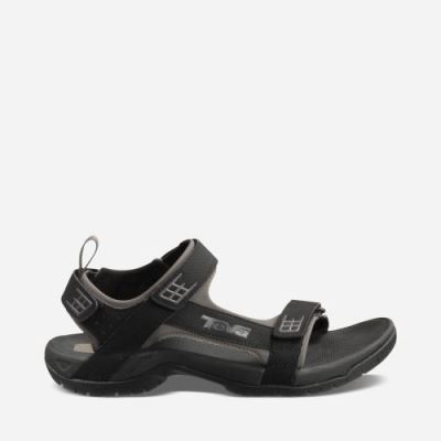 Black Teva Minam Men's Sandals | CDI0RW4