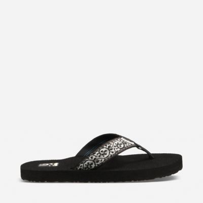 Black Teva Mush II Women's Flip Flops | 5H9YZQA