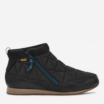 Black Teva ReEMBER MID Men's Shoes | ULPTQRI