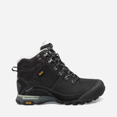 Black Teva Sugarpine Mid WP Women's Boots | 7VL2MEY