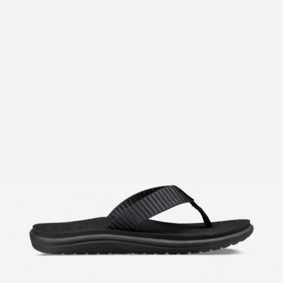 Black Teva Voya Flip Women's Flip Flops | J4HF10R