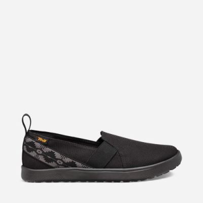 Black Teva Voya Slip On Women's Sneakers | B7FMCIV