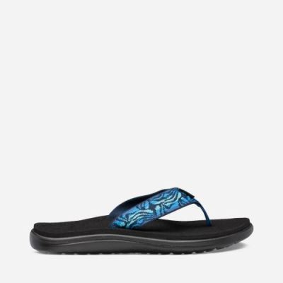 Black Teva Voya Women's Flip Flops | 82AQ76O