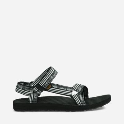 Black / White Teva Original Universal Women's Sandals | PC8LVIJ