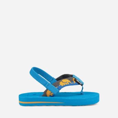 Blue Teva Mush II Kids' Flip Flops | RWYSLNY