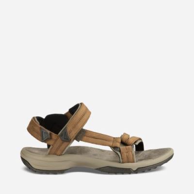 Brown Teva Terra Fi Lite Leather Women's Sandals | GB3P0T2