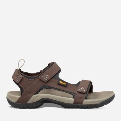 Chocolate Brown Teva Meacham Men's Sandals | Y5IKUHU