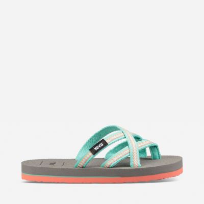 Coral Teva Olowahu Kids' Sandals | D7744XJ