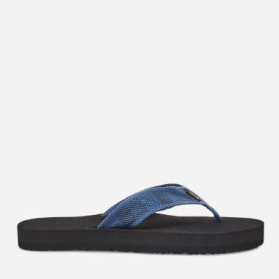 Dark Blue Teva Original Mush Men's Flip Flops | 4YH8NFE