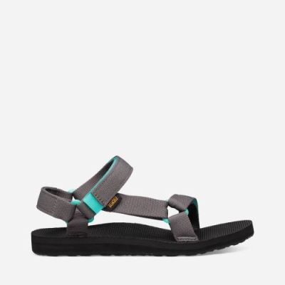 Dark Grey / Light Green Teva Original Universal Women's Sandals | LVQ21CU