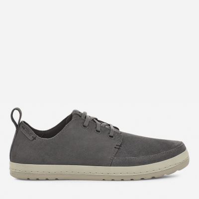 Dark Grey Teva Canyon Life Leather Men's Shoes | HBSKY1Z