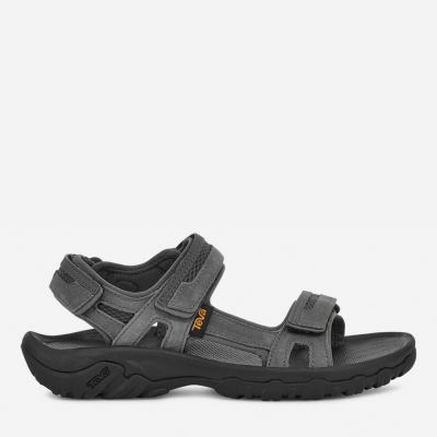 Dark Grey Teva Hudson Men's Sandals | UA8F93X