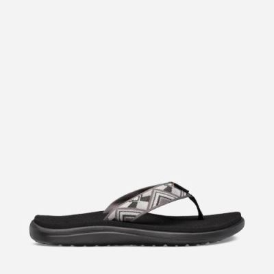 Dark Grey Teva Voya Women's Flip Flops | WDCDJRE