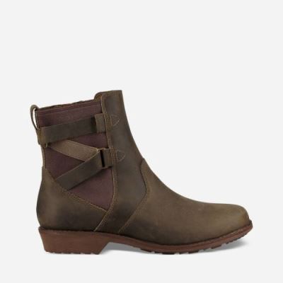 Dark Olive Teva Ellery Ankle WP Women's Boots | B2770AK