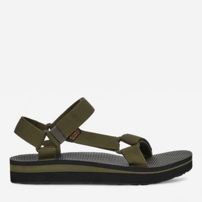 Dark Olive Teva Mid Universal Men's Sandals | L0FC3Y9