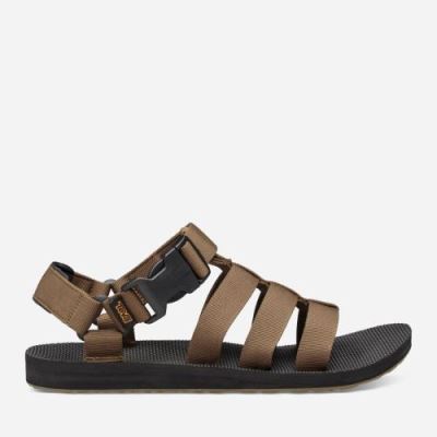 Dark Olive Teva Original Dorado Men's Sandals | RZXZIDG