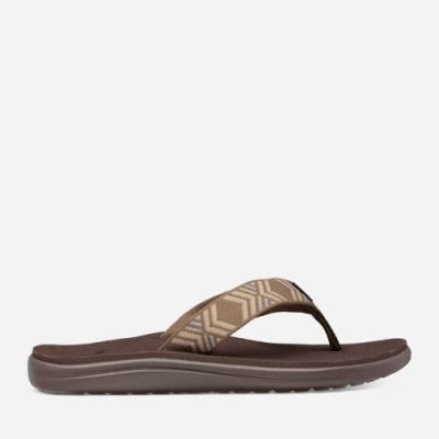 Dark Olive Teva Voya Flip Men's Sandals | N6Q0UY4