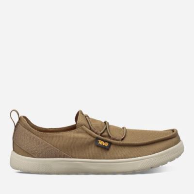 Dark Olive Teva Voya Lace Men's Slip Ons | GSLZA7C