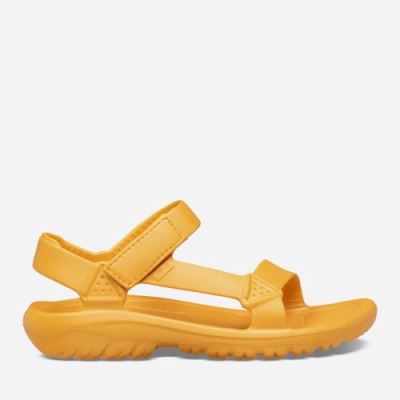 Flower Orange Teva Hurricane Drift Men's Sandals | 8LRFDFI