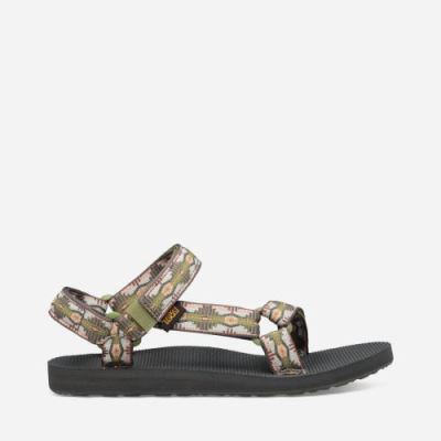 Green Teva Original Universal Women's Sandals | 3MYNM8O