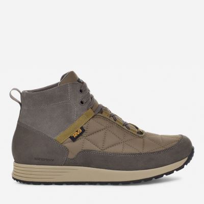 Grey / Olive Teva Ember Commute Waterproof Men's Boots | WJPEZPC