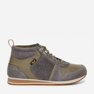 Grey / Olive Teva Highside '84 Mid Women's Boots | 5VWWOZD