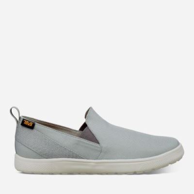 Grey Teva Voya Slip On Men's Slip Ons | UJU9FIE