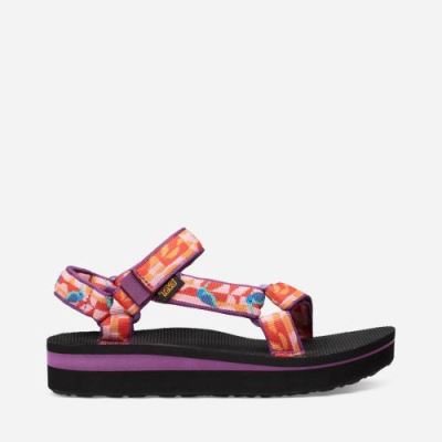 Hummingbird Gloxinia Teva Midform Universal Women's Flatforms | JP4OQQ8