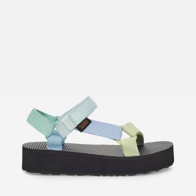 Light Green Multicolor Teva Midform Universal Kids' Sandals | ZP1F4HD