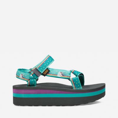 Light Green Teva Flatform Universal Women's Sandals | RR8CBB6