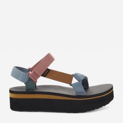 Light Multicolor Teva Flatform Universal Women's Sandals | 8YAG147