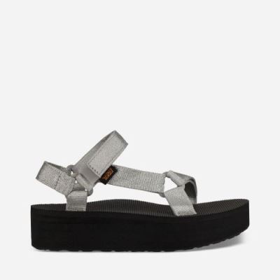 Metal Silver Teva Flatform Universal Women's Flatforms | IJMZHQ3