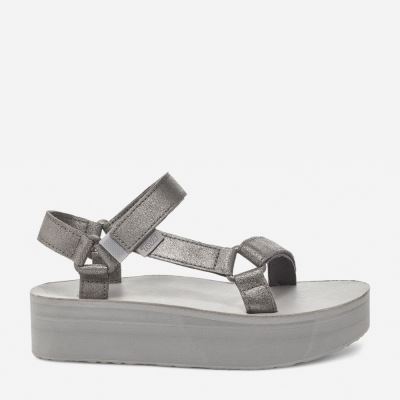 Metal Teva Flatform Universal Leather Women's Flatforms | D1AQXP2