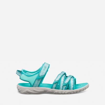 Metal Turquoise Blue Teva Tirra Kids' Sandals | C0YB616