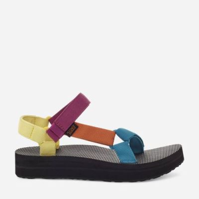 Multicolor Teva Midform Universal Women's Flatforms | ES4S560